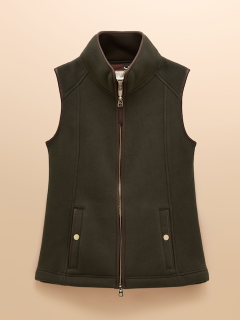 joules Heritage Green Regular Fleece Gilet
