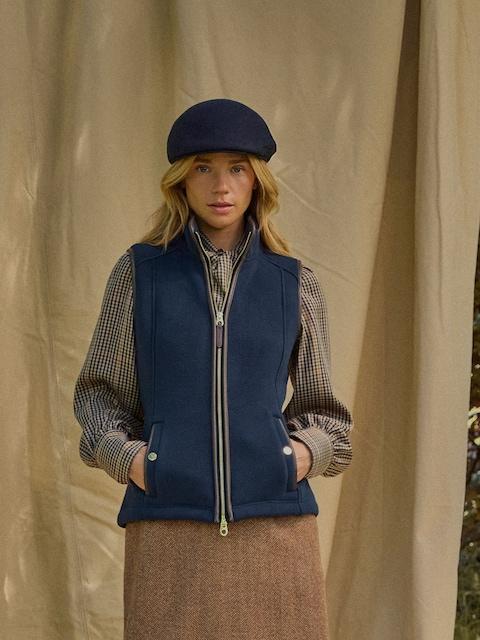 Joules Heritage Navy Blue Regular Fleece Gilet