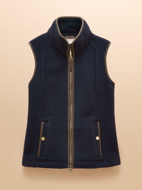 joules Heritage Navy Blue Regular Fleece Gilet