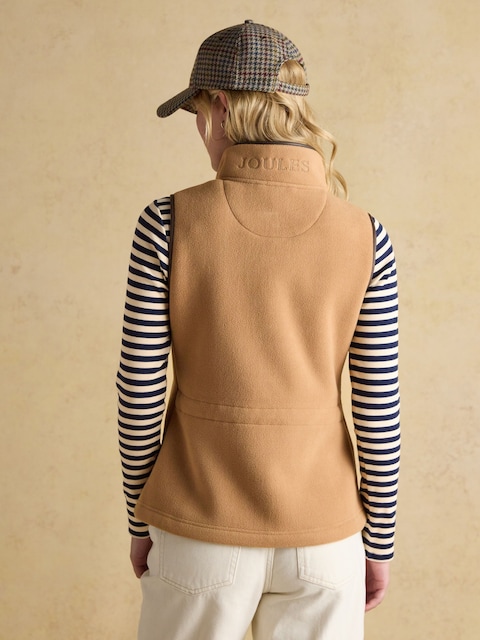 Joules Heritage Tan Regular Fleece Gilet