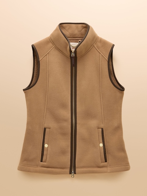 joules Heritage Tan Regular Fleece Gilet