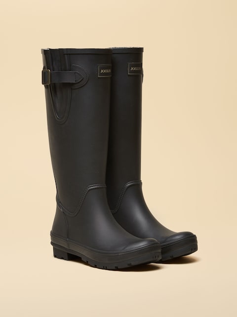 Joules Houghton Black Adjustable Tall Wellies