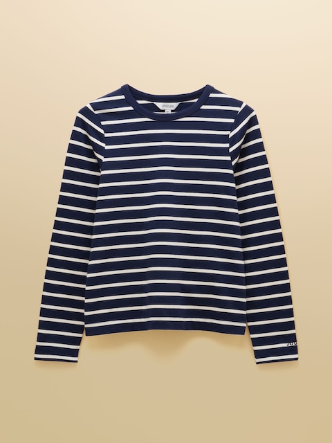 Joules Isabella Navy 100% Cotton Jersey Breton Top