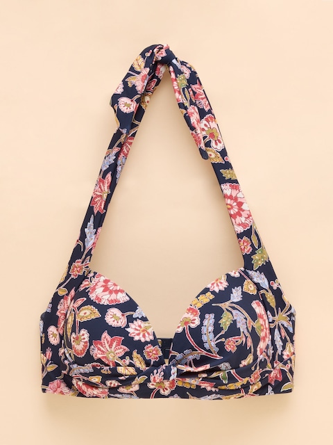 joules Jasmine Navy Bikini Top