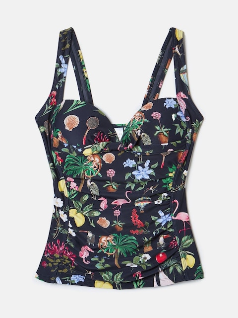 joules Jasmine Navy Blue Tankini Top