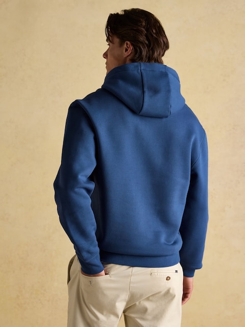 Joules Jenkins Blue Brushed Cotton Jersey Hoodie