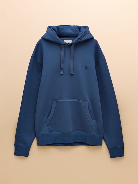 joules Jenkins Blue Brushed Cotton Jersey Hoodie