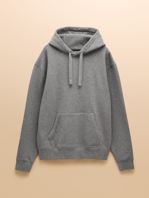 joules Jenkins Grey Brushed Cotton Jersey Hoodie