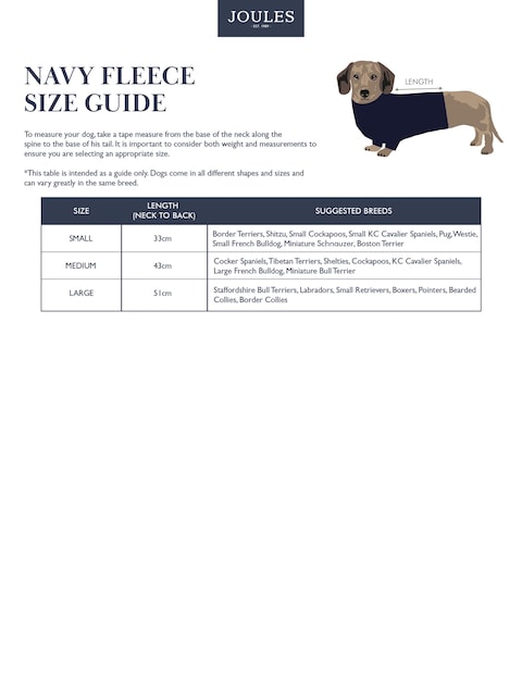 Joules Joules Navy Blue Dog Fleece