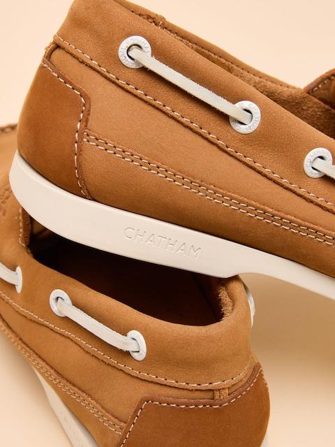 joules Joules X Chatham Brown Pier Deck Shoes