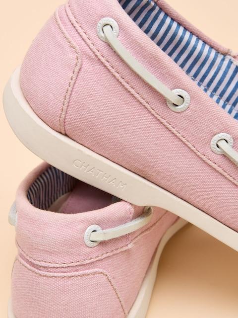 joules Joules X Chatham Pink Jetty Deck Shoes