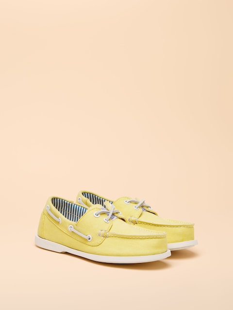 Joules Joules X Chatham Yellow Jetty Deck Shoes