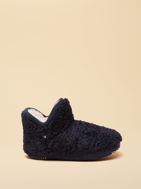 Joules Junior Cabin Navy Slipper Boot