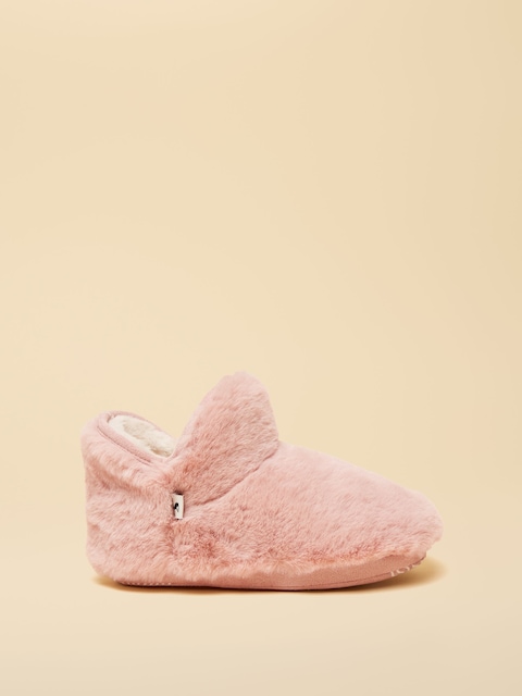 Joules Junior Cabin Pink Slipper Boot