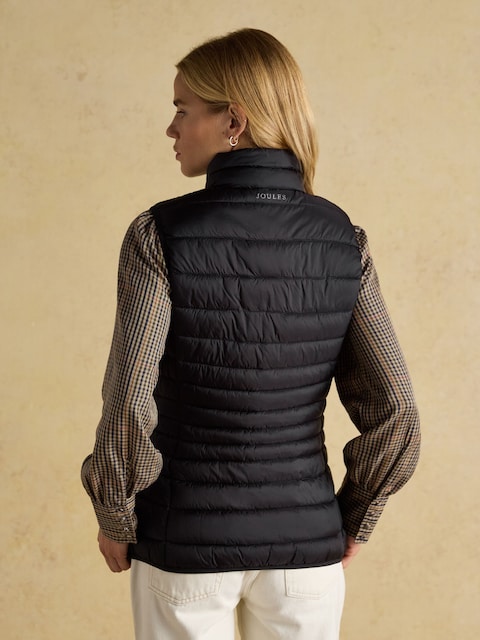 Joules Kenley Black Showerproof Padded Gilet