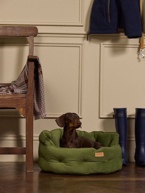 Joules Khaki Chesterfield Pet Bed