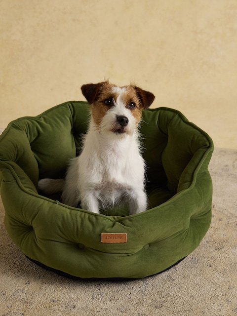 Joules Khaki Chesterfield Pet Bed