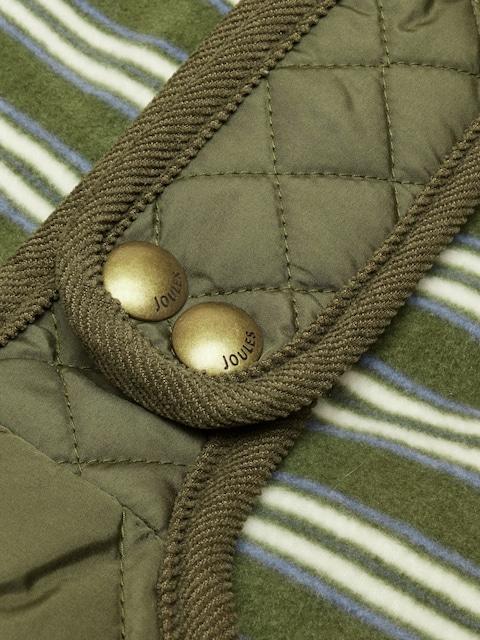 joules Khaki Green Quilted Dog Coat