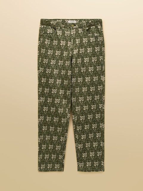 joules Khaki Green Straight Fit Mid Rise Jeans