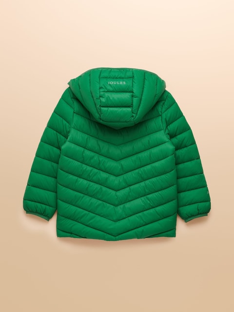 Joules Kids' Cairn Green Showerproof Padded Coat
