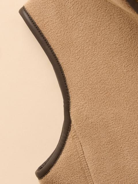 joules Kids' Heritage Brown Fleece Gilet