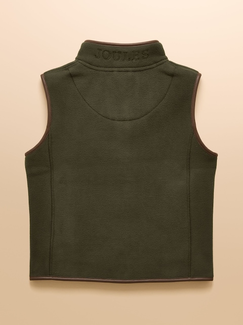 Joules Kids' Heritage Dark Green Fleece Gilet