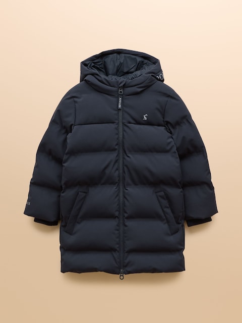 Joules Kids' Padwell Navy Waterproof Padded Coat