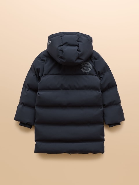 Joules Kids' Padwell Navy Waterproof Padded Coat