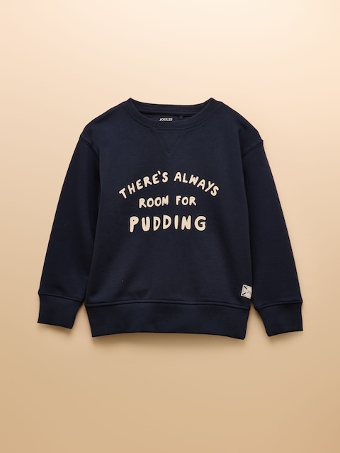 Joules Kids' Sundaze Navy Blue Crew Neck Sweatshirt