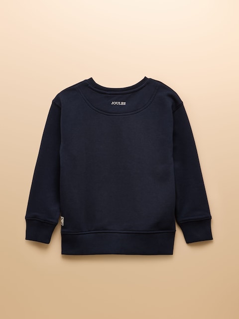 Joules Kids' Sundaze Navy Blue Crew Neck Sweatshirt