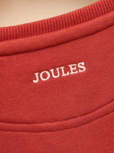 joules Kids' Sundaze Rust Red Crew Neck Sweatshirt