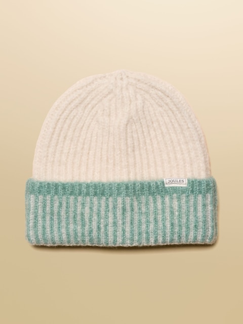 Joules Kids Wanderer Cream Beanie Hat