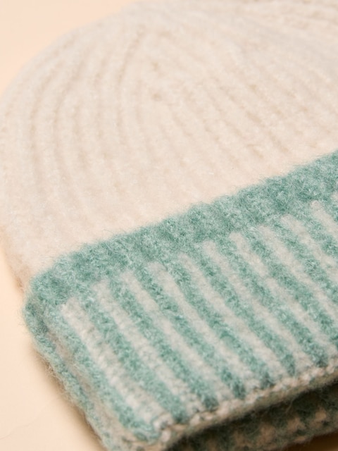 joules Kids Wanderer Cream Beanie Hat