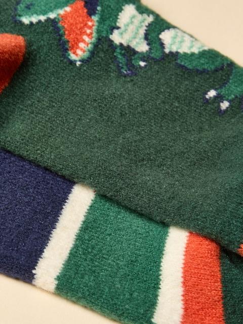 joules Kids Warmly Green Cosy Sock 2 Pack