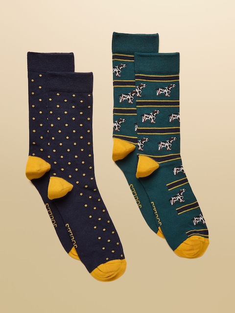 Joules Kingsbury Green 2 Pack Socks