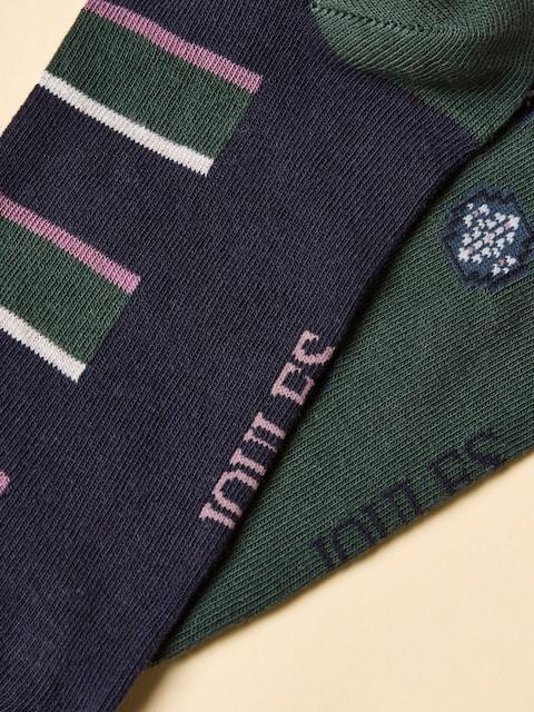 joules Kingsbury Multi Green 2 Pack Socks