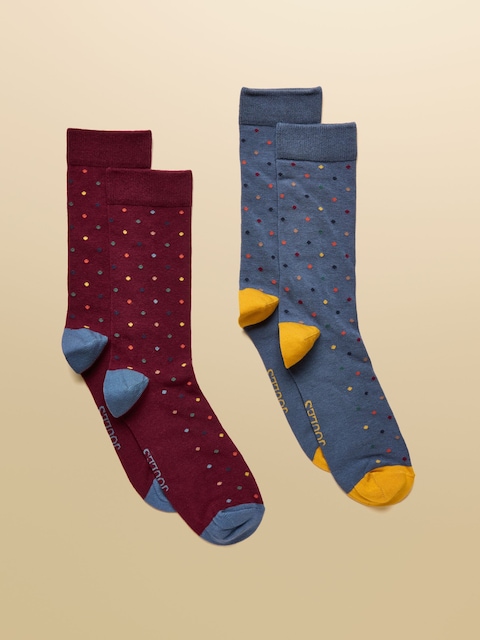 Joules Kingsbury Red / Blue 2 Pack Socks