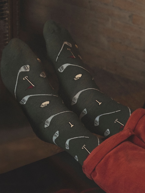 Joules Kingsbury Red/Green 2 Pack Socks