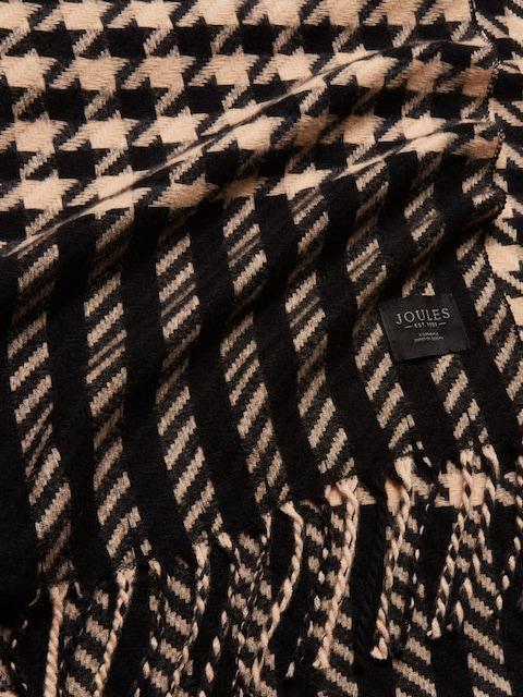 joules Langtree Black/Tan Large Unisex Scarf