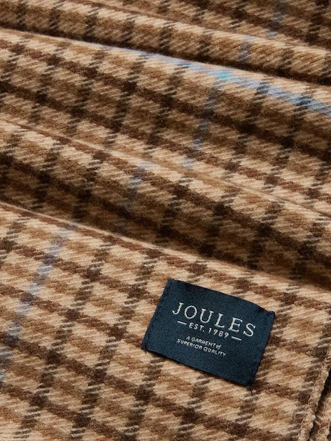 joules Langtree Brown Check Large Unisex Scarf