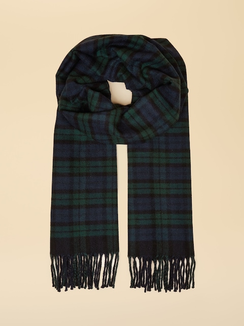Joules Langtree Check Navy Scarf