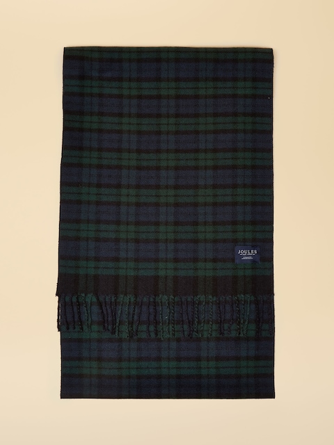 Joules Langtree Check Navy Scarf