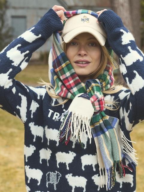 joules Langtree Multi Bright Large Unisex Scarf