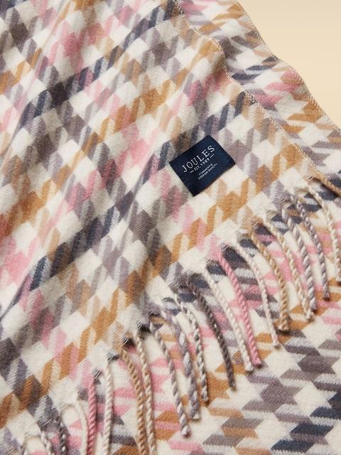 joules Langtree Pink/Oatmeal Large Unisex Scarf