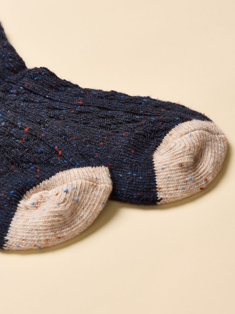 joules Laurel Navy Welly Sock