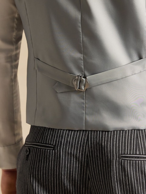 joules Light Blue Morning Suit Waistcoat