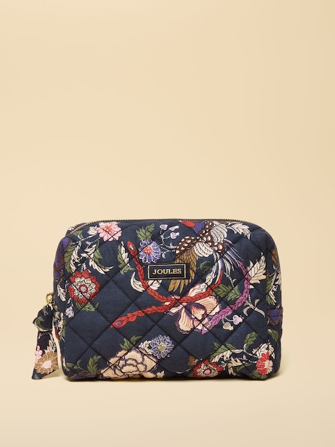 Joules Lillia Blue Printed Cosmetic Bag
