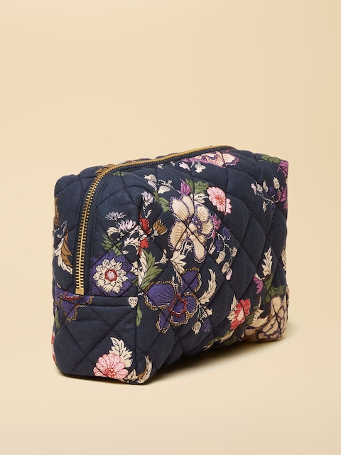 Joules Lillia Blue Printed Cosmetic Bag