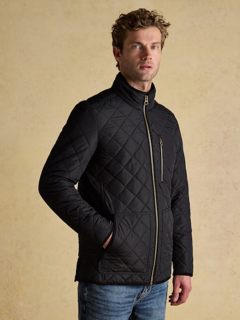 Joules Maynard Black Diamond Quilted Jacket