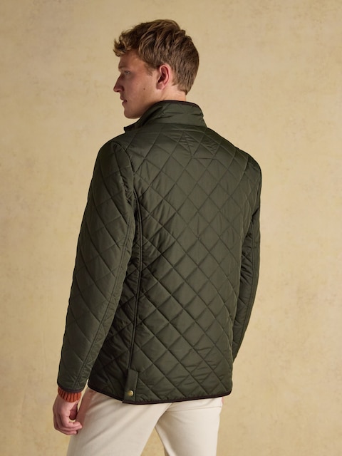 Joules Maynard Green Diamond Quilted Jacket